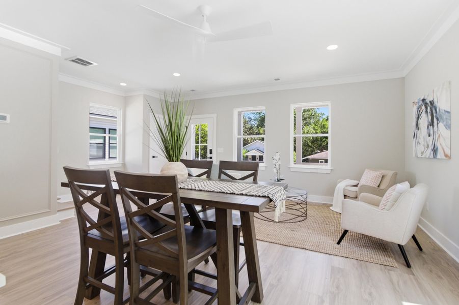 Furnished interior view inside a new home in , North Charleston (Image 7).