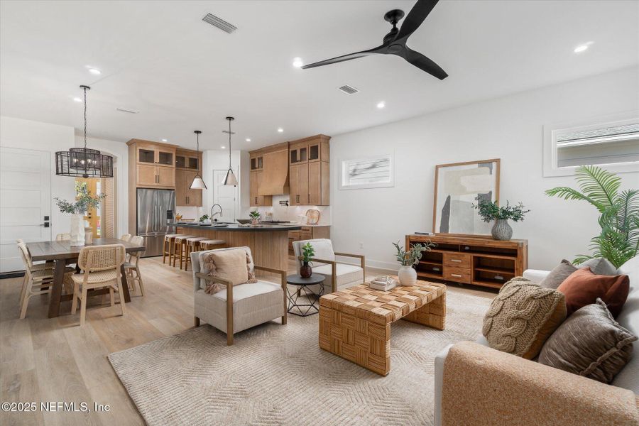 Furnished interior view inside a new home in , Jacksonville Beach (Image 32). Furnished interior view inside a new home in , Jacksonville Beach (Image 32).