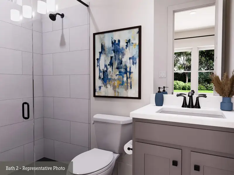 REPRESENTATIVE PHOTO: Walk in ensuite bath at 1st floor bedroom