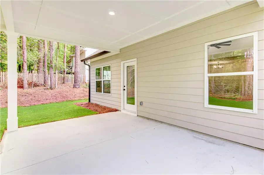 Exterior details and patio area of a home in , Villa Rica (Image 32).