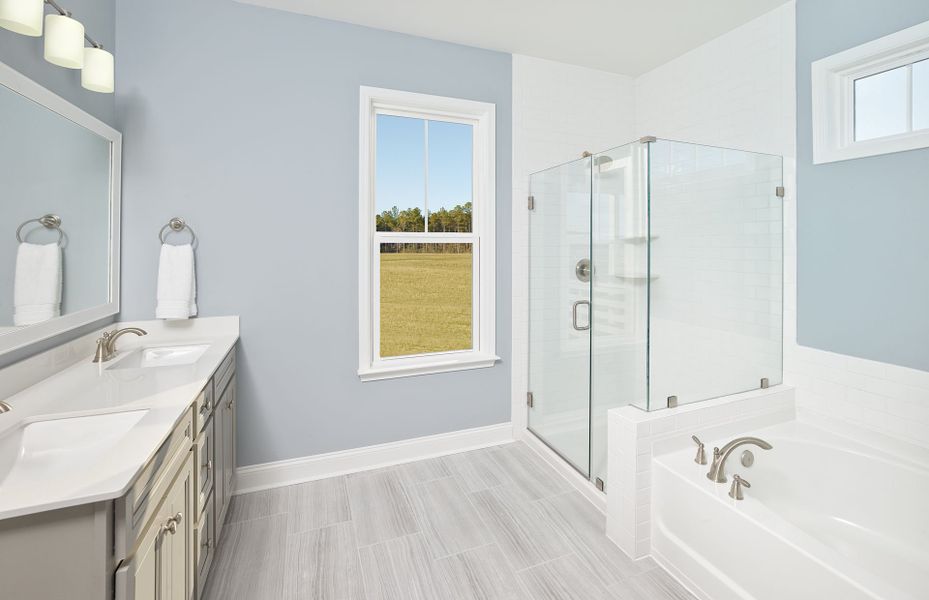 Representative furnished interior of a home built from the Marigold by Pulte Homes in Long Savanna, Charleston (Image 7).