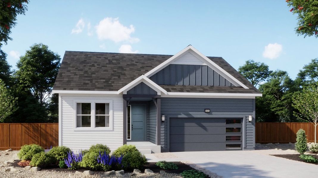 Representative exterior photo of a completed home built from the 4004 by Risewell Homes in The Manors Collection at Golden Overlook, Golden, CO (Image 1). Representative exterior photo of a completed home built from the 4004 by Risewell Homes in The Manors Collection at Golden Overlook, Golden, CO (Image 1).