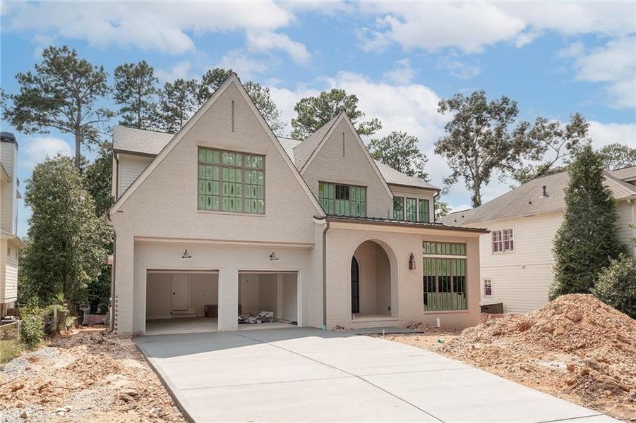 Front exterior of a new home in , Brookhaven, GA, highlighting curb appeal (Image 15). Front exterior of a new home in , Brookhaven, GA, highlighting curb appeal (Image 15).