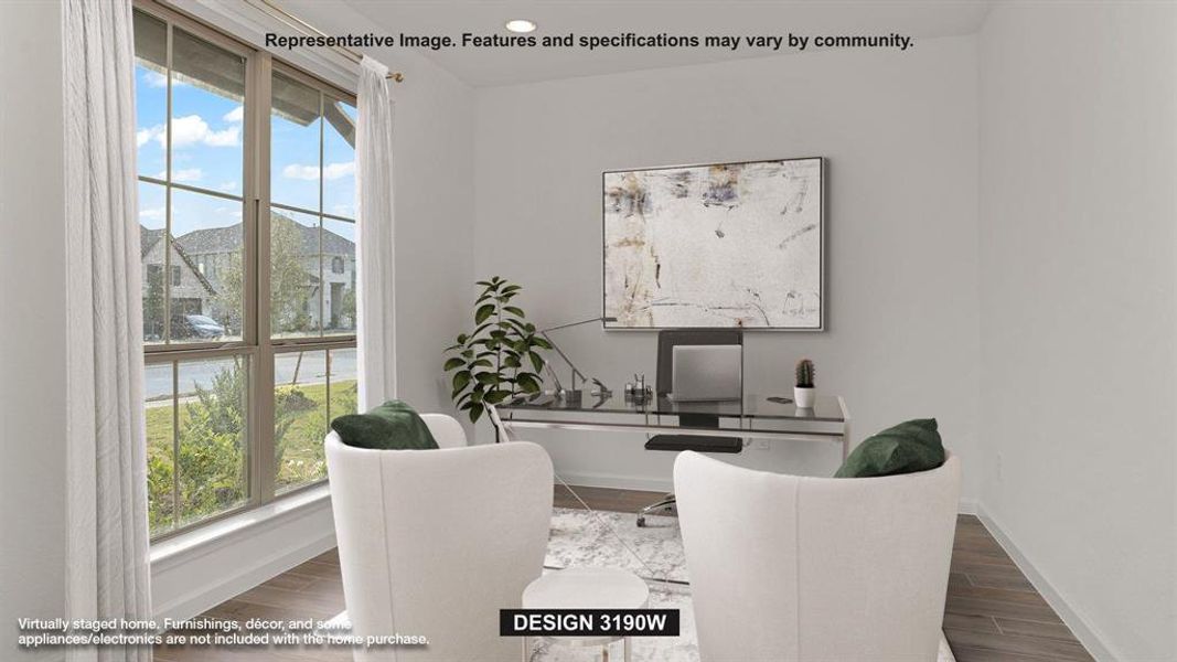Furnished interior view inside a new home in Trinity Falls, McKinney (Image 5).
