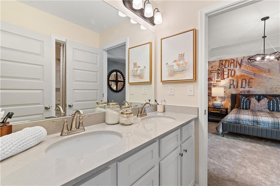 Furnished interior view inside a new home in Northcroft, Lawrenceville (Image 10).