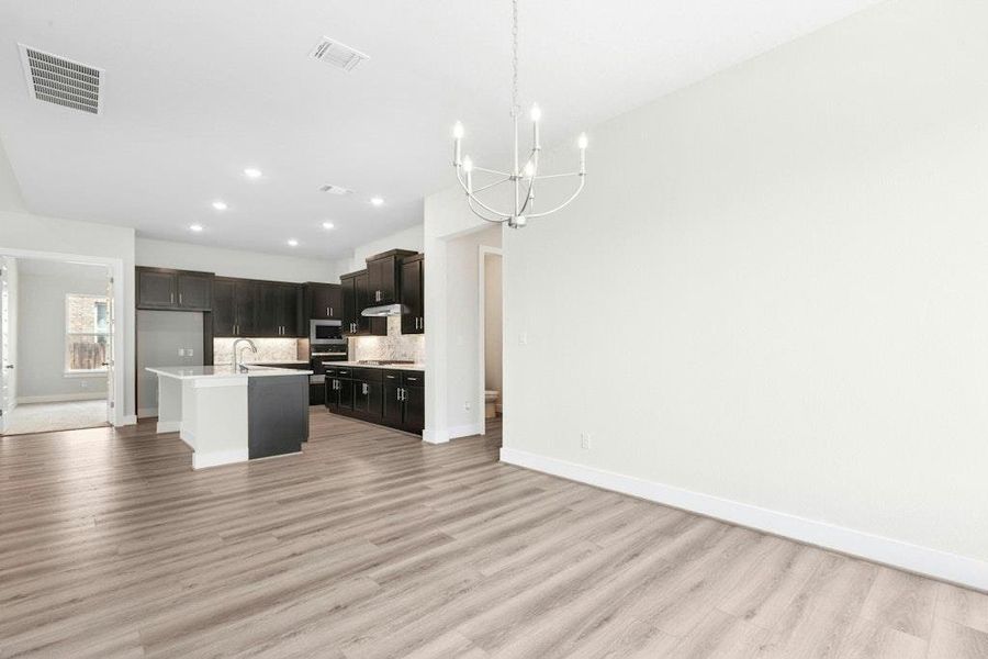 Furnished interior view inside a new home in University Heights, Round Rock (Image 4). Furnished interior view inside a new home in University Heights, Round Rock (Image 4).