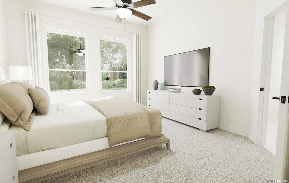 Furnished interior view inside a new home in Meyer Ranch, New Braunfels (Image 4).
