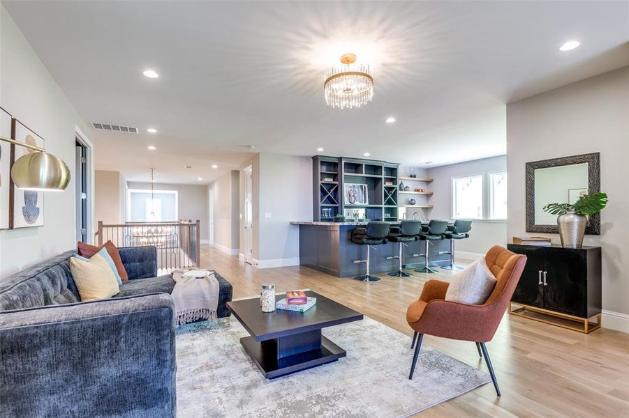 Furnished interior view inside a new home in , Frisco (Image 27).