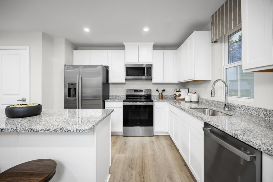 Furnished interior view inside a new home in , Santee (Image 7).