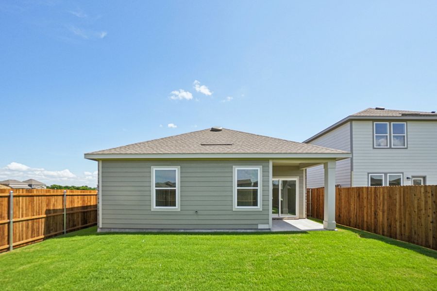 Representative exterior details of a home built from the Odyssey by Starlight Homes in Coyote Meadows, Anna (Image 22). Representative exterior details of a home built from the Odyssey by Starlight Homes in Coyote Meadows, Anna (Image 22).