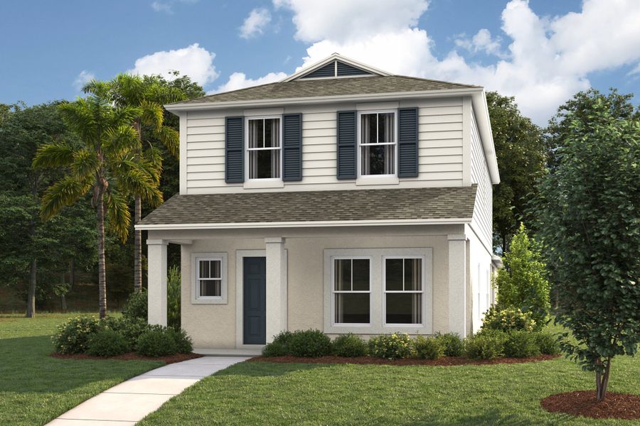 Representative exterior photo of a completed home built from the Mojito by Casa Fresca Homes in Pasadena Ridge, Dade City, FL (Image 1). Representative exterior photo of a completed home built from the Mojito by Casa Fresca Homes in Pasadena Ridge, Dade City, FL (Image 1).