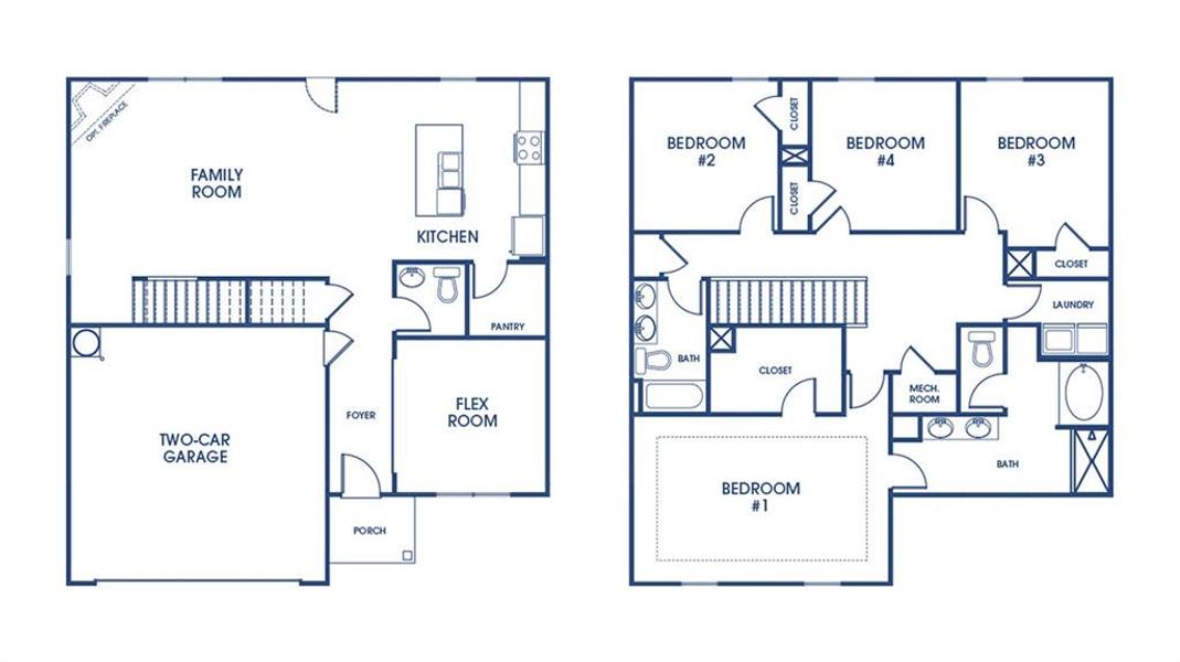 2D floor plan layout of this home in , Stockbridge, GA (Image 3).