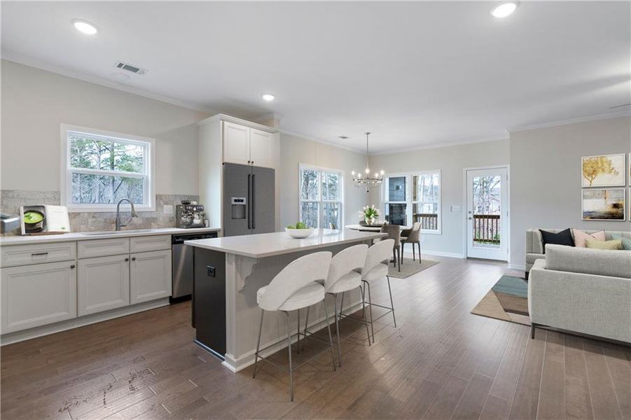 Furnished interior view inside a new home in , Waleska (Image 9).