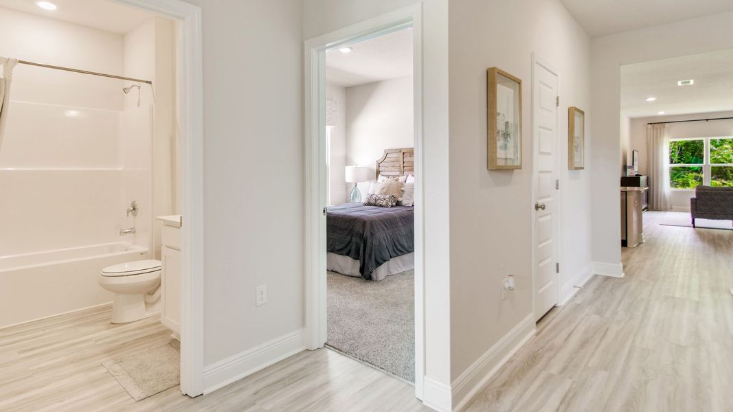 Furnished interior view inside a new home in Ashton Park Phase III, Freeport (Image 23).