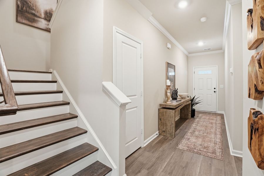 Representative furnished interior of a home built from the Myrtle Select M by McGuinn Homes in Broadway Lake, Anderson (Image 5).