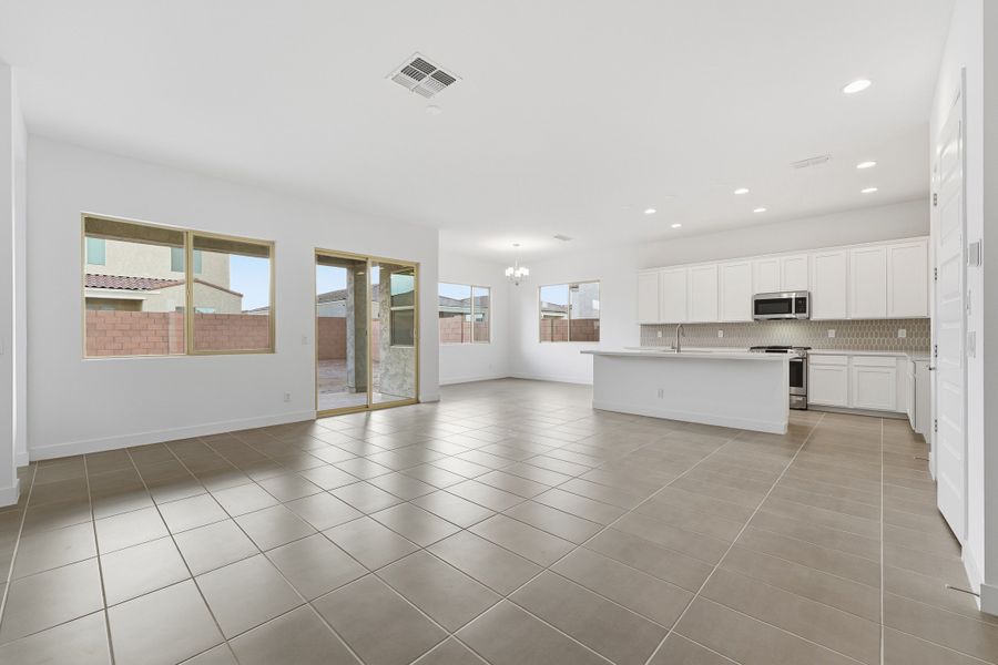 Representative unfurnished interior of a home built from the Bedford by Taylor Morrison in Combs Ranch, Queen Creek (Image 16). Representative unfurnished interior of a home built from the Bedford by Taylor Morrison in Combs Ranch, Queen Creek (Image 16).