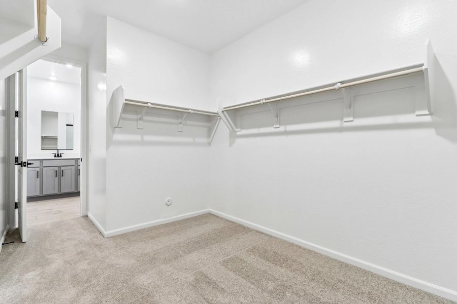 Primary walk in closet
