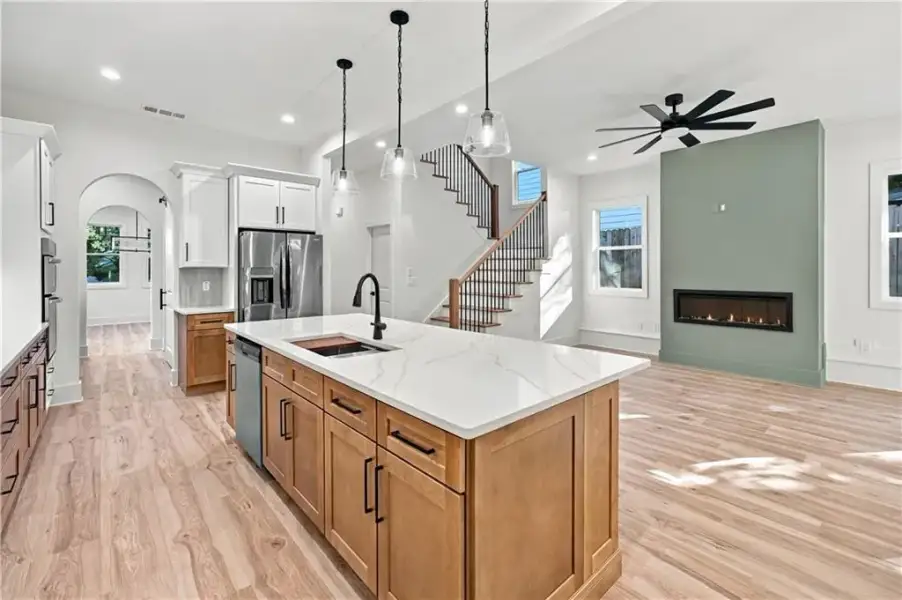 Furnished interior view inside a new home in , Atlanta (Image 15).