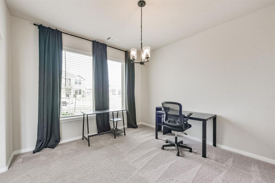 Furnished interior view inside a new home in Kendall Lakes, Alvin (Image 36). Furnished interior view inside a new home in Kendall Lakes, Alvin (Image 36).