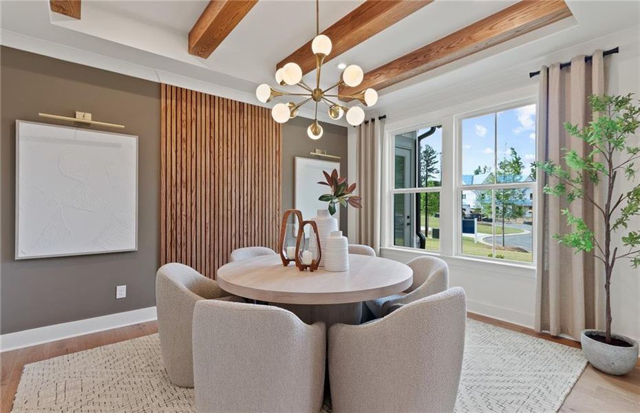Furnished interior view inside a new home in Silverwood, Cumming (Image 6).