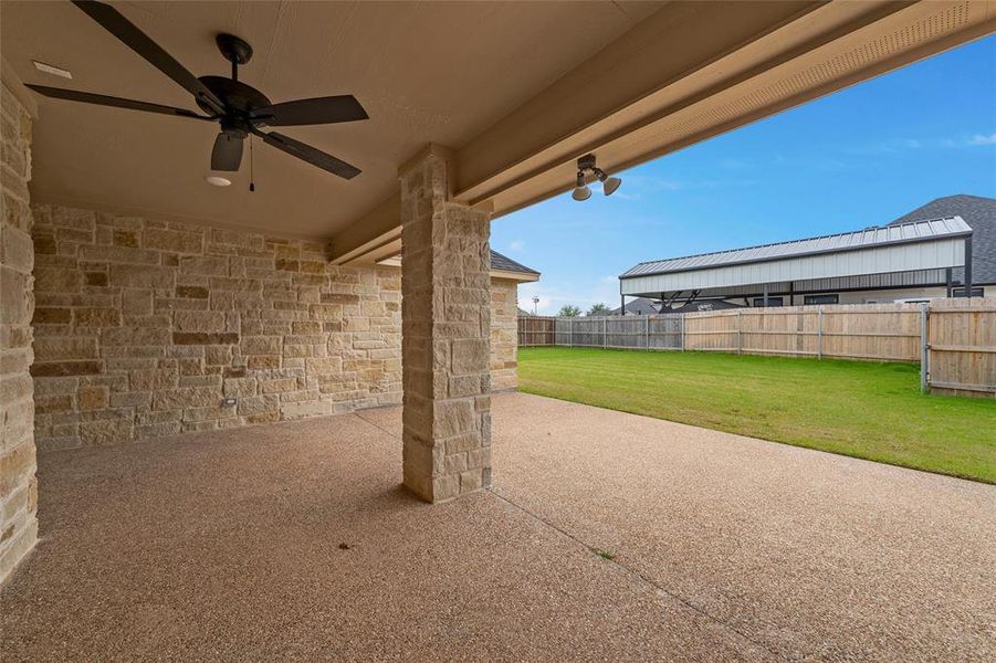 Exterior details and patio area of a home in , Waco (Image 3).