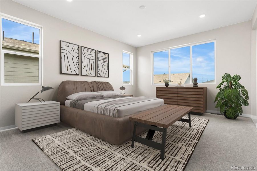 Furnished interior view inside a new home in Tribute at Lyric, Lone Tree (Image 36). Furnished interior view inside a new home in Tribute at Lyric, Lone Tree (Image 36).