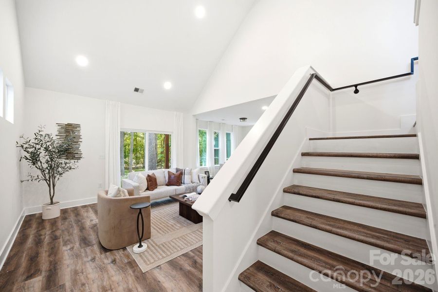 Furnished interior view inside a new home in , Charlotte (Image 8).