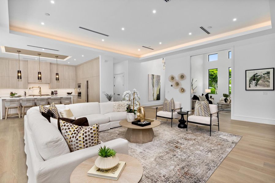 Furnished interior view inside a new home in , Delray Beach (Image 32).