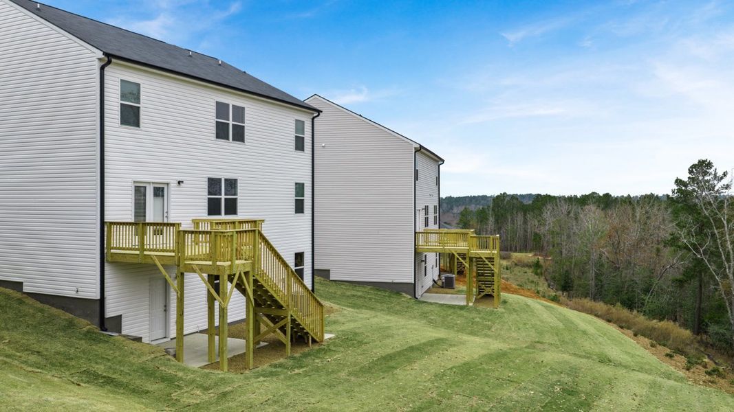 Exterior details and patio area of a home in Captain's Corner, Grovetown (Image 2).