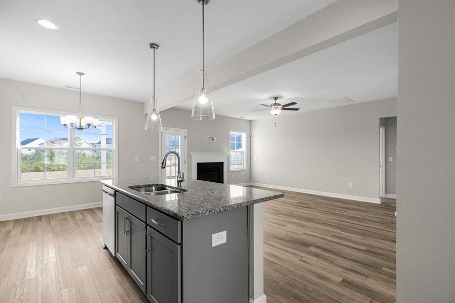 Representative furnished interior of a home built from the Clayton by Caviness & Cates Communities in Bartlett Manor, Youngsville (Image 159).