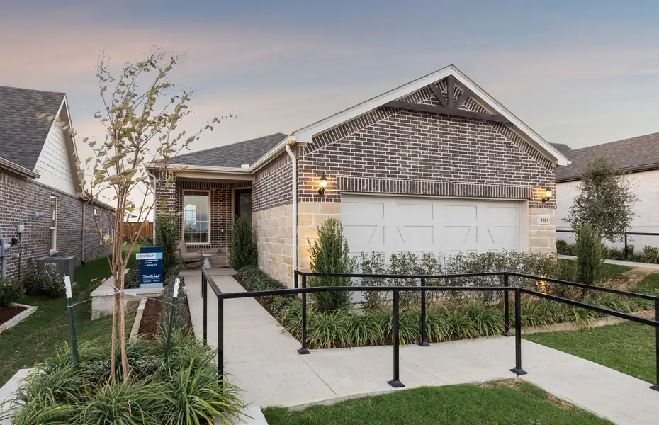 The Contour, a one-story home with 2-car garage