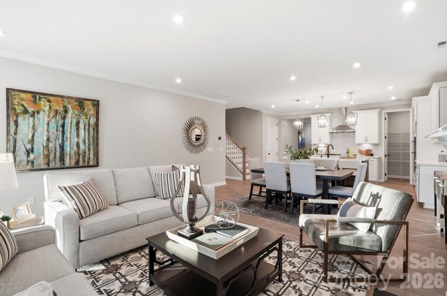 Furnished interior view inside a new home in Roseshire Chase, Huntersville (Image 13).