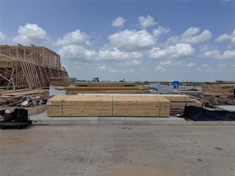 In-progress construction of a new home in Mirabella, Brookshire, TX (Image 33).