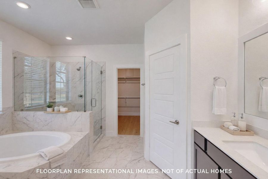 Furnished interior view inside a new home in Marvida, Cypress (Image 10).