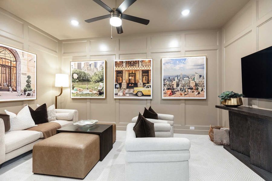 Representative Entertainment Room - some options shown