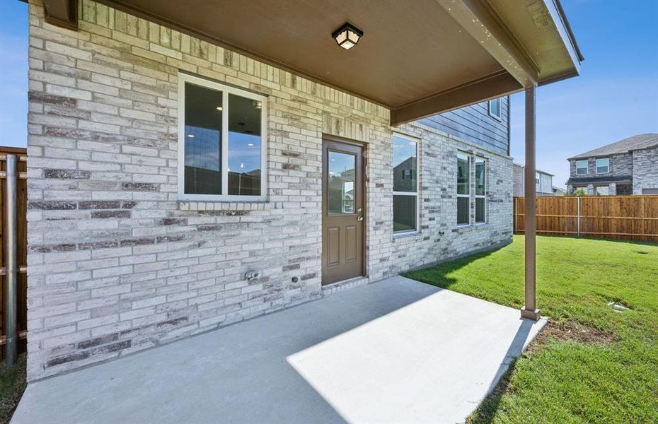 Oversized covered patio