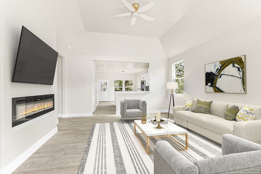 Furnished interior view inside a new home in , Spring Branch (Image 7). Furnished interior view inside a new home in , Spring Branch (Image 7).