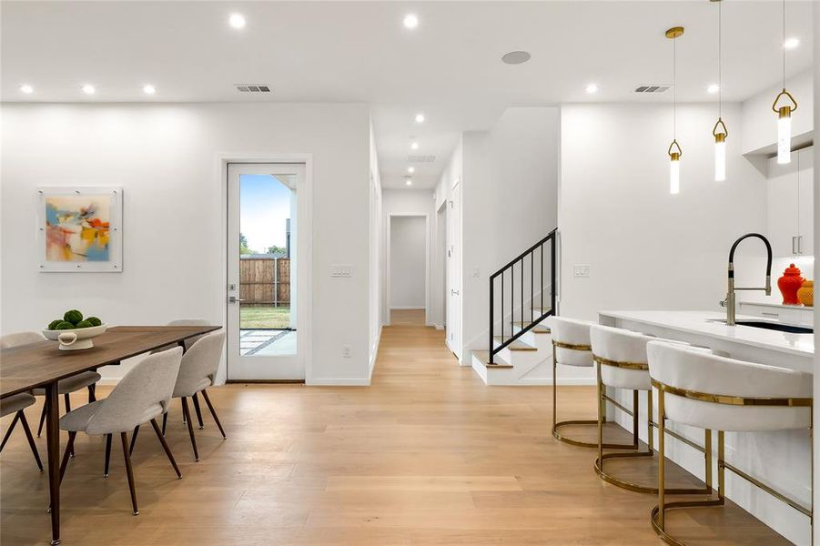 Furnished interior view inside a new home in , Dallas (Image 7).