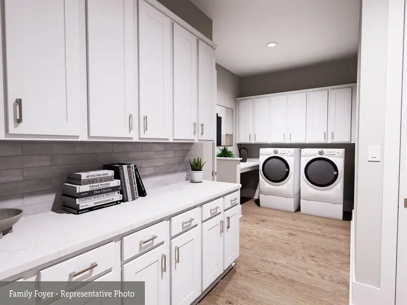 Furnished interior view inside a new home in The Woodlands Hills 70’, Willis (Image 4).