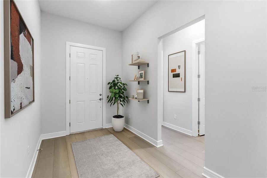 Furnished interior view inside a new home in Del Webb Sunbridge, St. Cloud (Image 7).