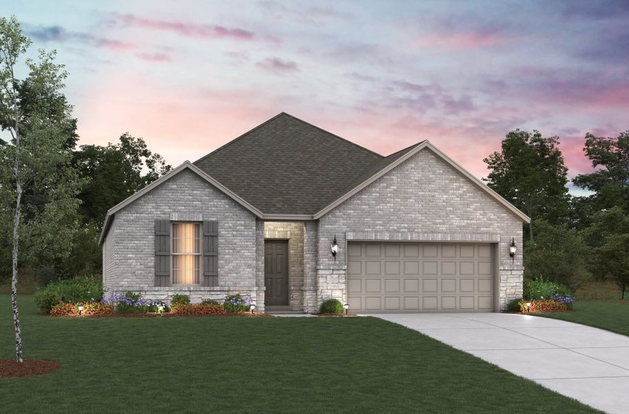 Representative exterior photo of a completed home built from the Teton by Beazer Homes in Lake Pointe, Little Elm, TX (Image 16). Representative exterior photo of a completed home built from the Teton by Beazer Homes in Lake Pointe, Little Elm, TX (Image 16).