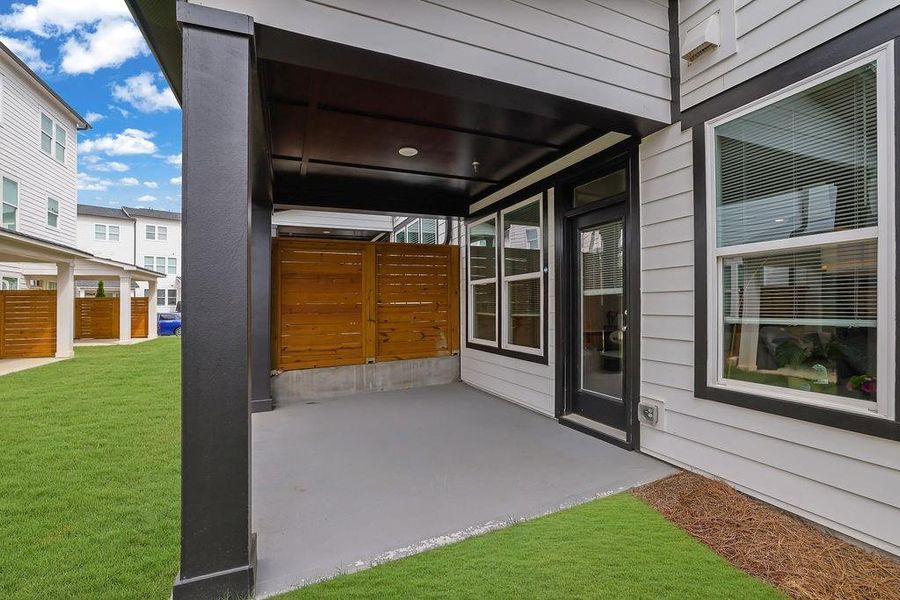 Exterior details and patio area of a home in , Cumming (Image 28).