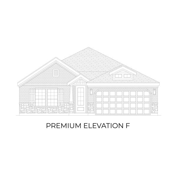 Representative rendering of the exterior for the McKinley Select F by First Texas Homes (Image 9).