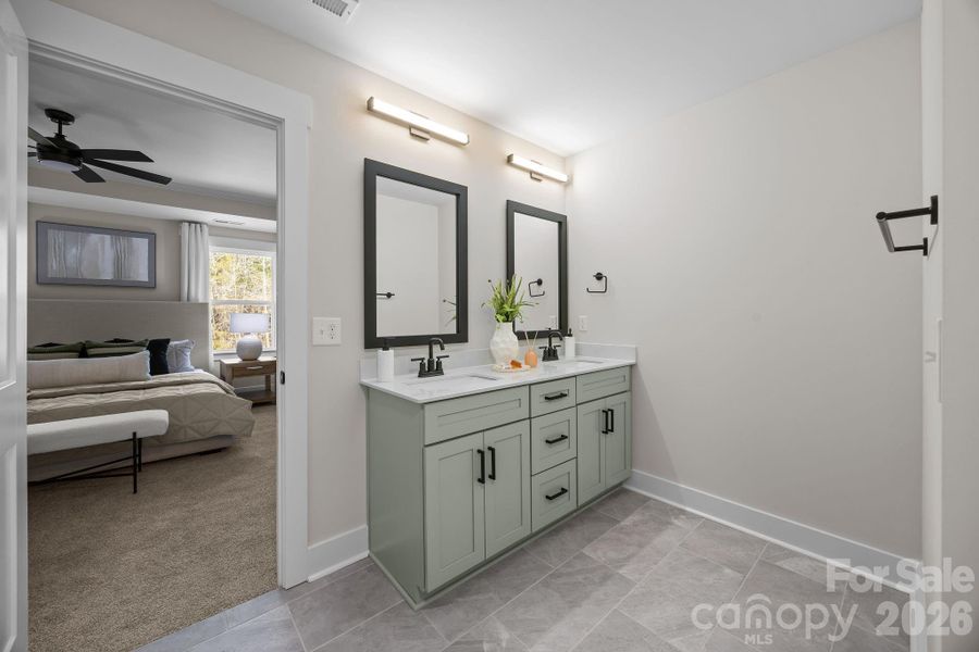 Furnished interior view inside a new home in , Gastonia (Image 28).