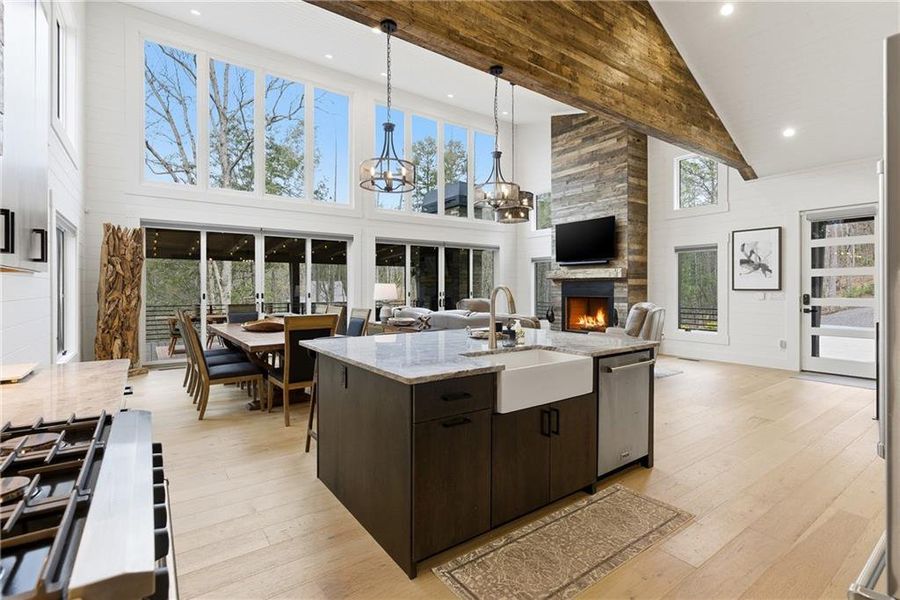 Furnished interior view inside a new home in , Blue Ridge (Image 38).