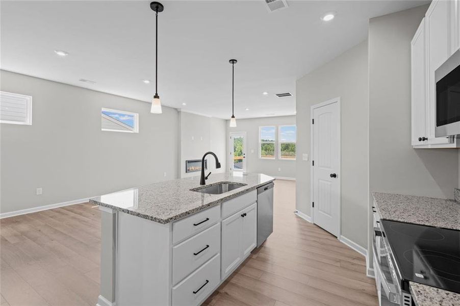 Furnished interior view inside a new home in Villas at Gold Creek, Dawsonville (Image 5).