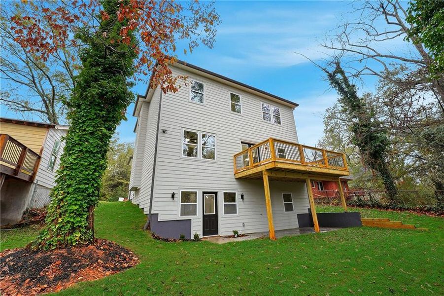 Exterior details and patio area of a home in , Atlanta (Image 22).