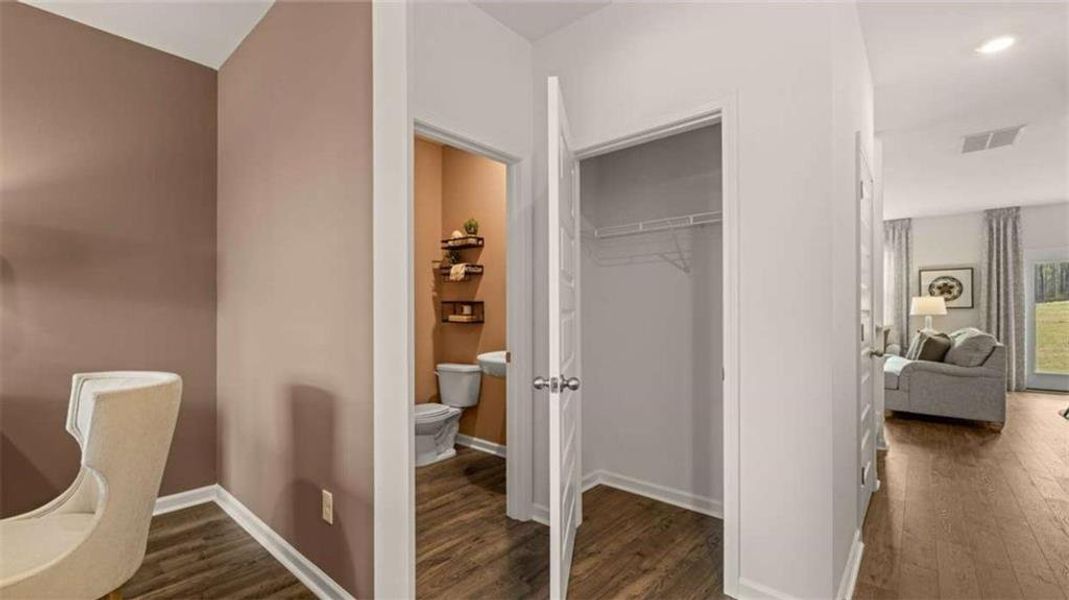 Furnished interior view inside a new home in Oakchase at Hampton, Hampton (Image 15).