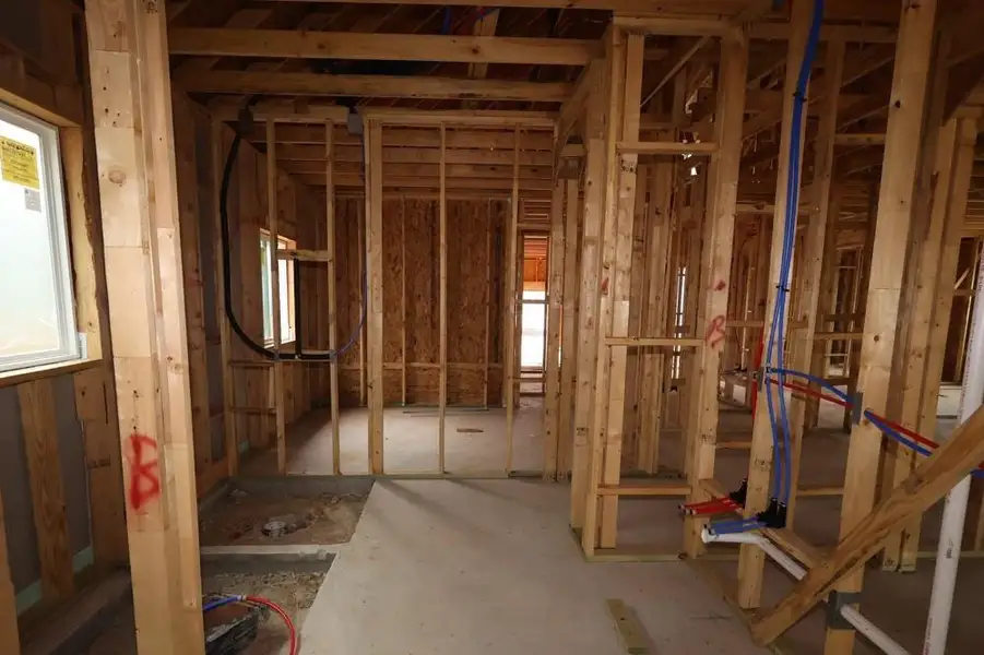 In-progress construction of a new home in Grand Central Park 55' Homesites, Conroe, TX (Image 9). In-progress construction of a new home in Grand Central Park 55' Homesites, Conroe, TX (Image 9).