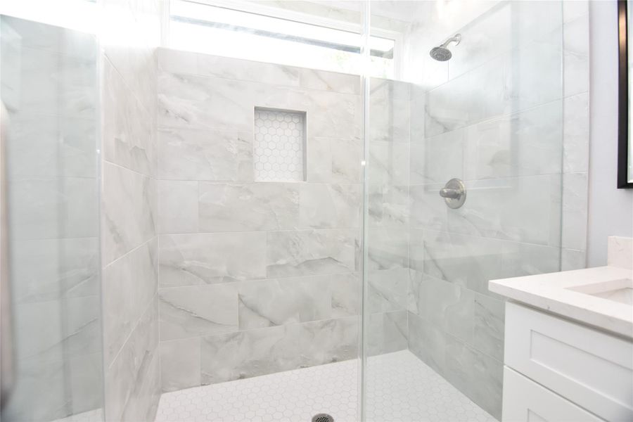 Primary bath with large walk in shower Primary bath with large walk in shower